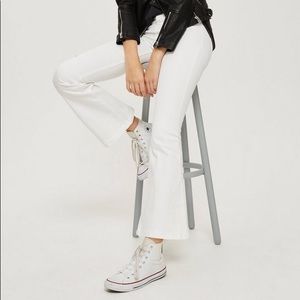 TOPSHOP Jamie Flare High Waisted Stretch Jeans